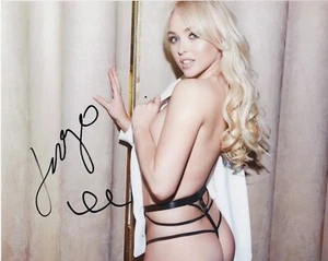 Jorgie Porter **HAND SIGNED** 8x10 photo ~ AUTOGRAPHED - Hollyoaks - Picture 1 of 1
