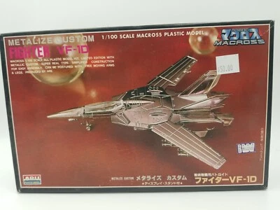 Macross Fighter VF-1D 1/100 Scale Metalize Custom ARII AR365-600 Vintage New - Image 1 of 3