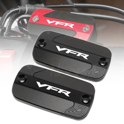 For HONDA VFR 800 1200 X/F CNC Front Brake Cylinder Fluid Reservoir Cover Cap - Image 1 of 4