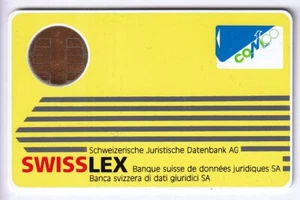 TEST SALON EXPO CARTE CARD .. SUISSE BULL CP8 SWISSLEX BANK COMCO 1984 CHIP/PUCE - Imagen 1 de 2
