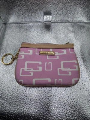 Guess Vintage Wristlet Pink Gold Coin Purse - Image 1 of 4
