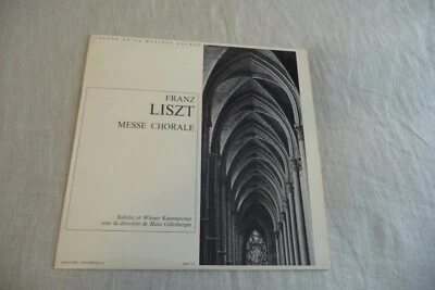 FRANZ LISZT MESSE CHORALE LP WIENER KAMMERCHOR HANS GILLESBERGER.  - Photo 1/3