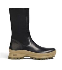 NIB ATP Atelier Black And Green Tolentino Leather Boots $630 - 39