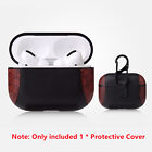 1x Pu Leather Earphone Case Protective Cover Anti Lost Skin For Apple Airpods 3