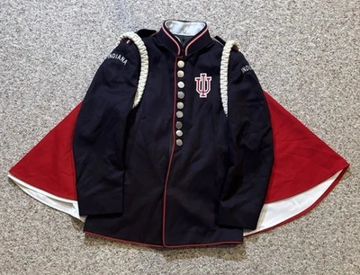 Vtg Indiana University Demoulin Bros & Co Marching Hundred Band Uniform. Size 21 - Image 1 of 4