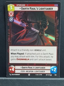 Star Wars Unlimited Legends Of The Force Darth Maul's Lightsaber Foil #842 NM - Bild 1 von 7