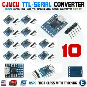 10PCS CJMCU CP2102 USB To TTL/Serial Module Programmer UART Downloader Arduino - Picture 1 of 6