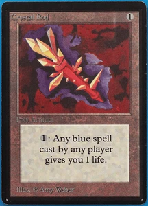 Crystal Rod Beta NM Artifact Uncommon MAGIC GATHERING CARD (ID# 498949) ABUGames - Picture 1 of 2