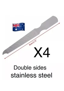 4pcs Dual Sided Stainless Steel Metal Nail File Art Pedicure Manicure Tool $ - Picture 1 of 1