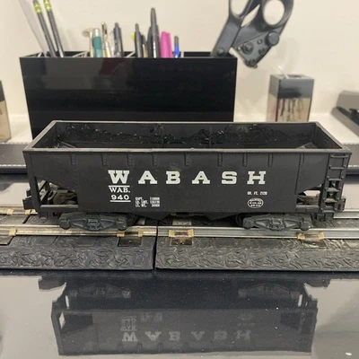 A C Gilbert American Flyer 1:64 Scale S Gauge 940 Hopper Car “Wabash” Used - Image 1 of 4