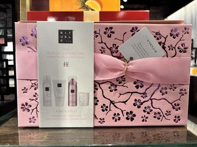 Rituals TheRitual of Sakura Gift Set Shower Gel, Body Mousse , Cream, Candle New