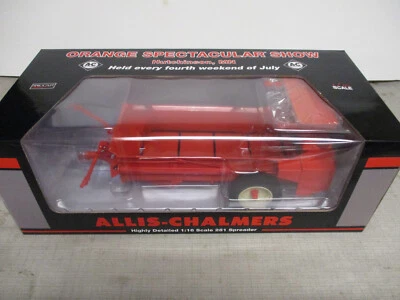 Allis Chalmers Model 281 Toy Manure Spreader "2022 Orange Spec" 1/16 Scale, NIB - Image 1 of 4