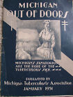 Rare 1931 Michigan TB Tuberculois Directory of Sanatoriums MICHIGAN OUT OF DOORS