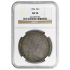 1796 $1 Small Date, Lg Letters Draped Bust Dollar, NGC AU50 Rare Coin