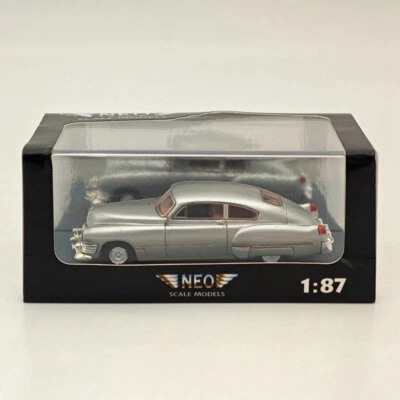 1/87 NEO SCALE MODELS Cadillac Series 62 Sedanet Coupe Silver Resin Car Limited - Image 1 of 4