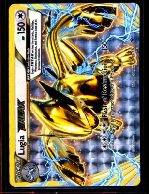 Lugia BREAK 79/124 - Fates Collide - Ultra Rare Holo 2016 Pokémon MP 0405#197 - Image 1 of 2