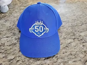 Kansas City Royals HAT Cap MLB Baseball Strapback Adjustable 50 Years 1969-2018 - Picture 1 of 8