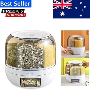 Transparent 22L Grain Storage Dispenser with Easy Access & Portion Control - Picture 1 of 8