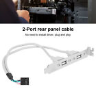2‑Port Rear Panel Cable USB2.0 Computer Chassis Extension Networking Adapter FD5