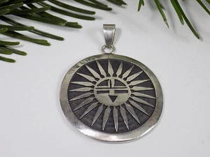Original Navajo Anhänger Sterling Silber American Nativo Arts - Picture 1 of 9