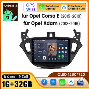 Carplay Android13 Für Opel Corsa 2015-2019 Adam 2013-2016 Autoradio GPS NAVI DAB - Bild 1 von 13