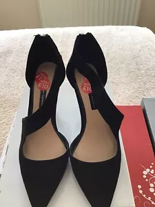 ladies black shoes size 5 With Heels - Picture 1 of 4