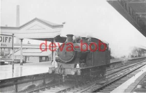 Railway Photo GWR 77 Cardiff General 1947 Rhymney P1 Class 0-6-2T Loco - Picture 1 of 1