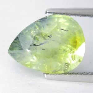 7.02Cts Genuine Natural Greenish Yellow Sapphire Pear Shape 12.8x9.5mm Loose Gem - Picture 1 of 5
