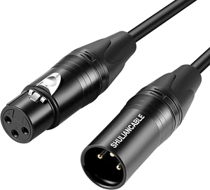 Cavo XLR Bilanciato, Cavo per Microfono Professionale, 3 Pin XLR Maschio a XLR F - Foto 1 di 12