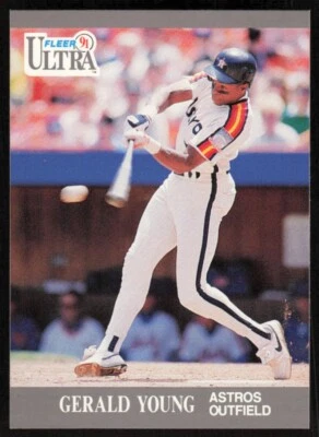1991 Fleer Ultra #142 Gerald Young Houston Astros - Image 1 of 2