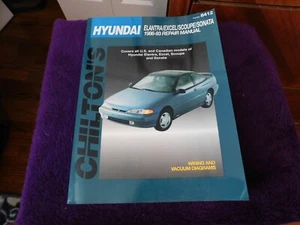 Chilton Hyundai Coupes/Sedans '86-'93 Repair Manual, Near Mint - Picture 1 of 5