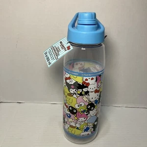 Hello Kitty & Friends 28oz Plastic Sport Water Bottle With Hinged Handle New - Picture 1 of 6