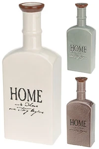 Vintage Style Distressed Crackle Glaze Ceramic Vase Bottle Shape Vase 3 Colours - Picture 1 of 1