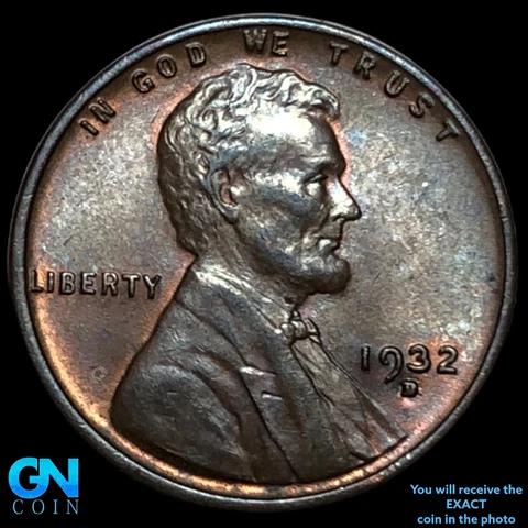 1932 D Lincoln Cent Wheat Penny   #E0758 Cover