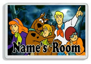 Personalised Scooby Doo Kids Door Plaque- Children's Bedroom *SIZE= 9.5 x 6.5cm* - Picture 1 of 2