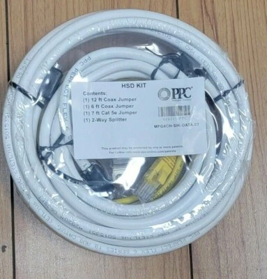 PPC HSD Kit Coax Jumper 12-Ft 606211-PPC - Image 1 of 3