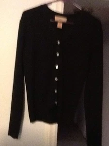 Telluride Clothing Damas Cárdigan Mediano, Negro, Usado en Excelente Condición - Imagen 1 de 10