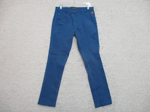Jack South Jeans 34x31 Mens Blue Denim Casual Skinny Leg Stretch Dark Wash Logo - Picture 1 of 12