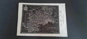 Original antique (1834) county map - Middlesex - Pinnock's Guide to Knowledge - Picture 1 of 5