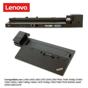 DOCK STATION LENOVO PRO DOCK 40A1 T550 T560 T570 W550s X240 X250 X260 X270 - Imagen 1 de 1