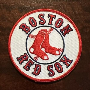 Boston Red Sox-MLB-Authentic Round Logo Jersey Sleeve Patch; Stitched; 3 3/4”; - Picture 1 of 2