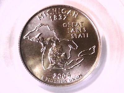 Michigan 2004 D Washington State Quarter PCGS MS 67 40059904 - Image 1 of 3