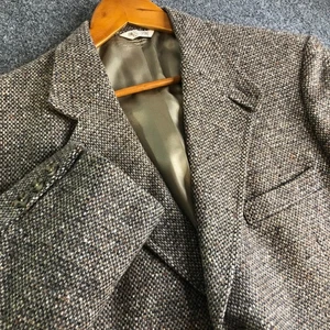 Orvis Sakko Herren 42R Braun Tweed 3 Knopf Blazer Wolle Vintage Made in USA - Bild 1 von 13