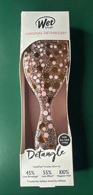 全新 Wet Brush Detangler Brush Groovy Disco 橙色 M# BWR830GRDOR — 第 1/4 张图片