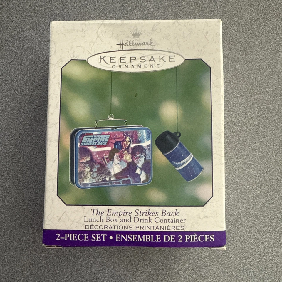 2001 Star Wars Hallmark Keepsake Empire Strikes Back Lancheira e Conjunto Térmico - Imagem 1 de 4