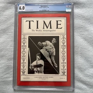 Lou Gehrig Carl Hubbell TIME Magazine October 5, 1936 CGC 6.0 - Picture 1 of 8