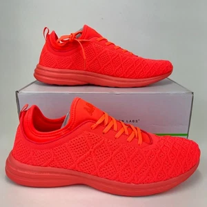 APL TechLoom Phantom Running Shoes Lightweight Athletic Neon Red Size 14 - Picture 1 of 6