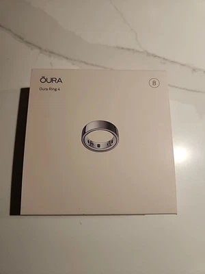Oura Ring Gen 4 Silver/Argente Size 8 Sealed with Charger - Image 1 of 3