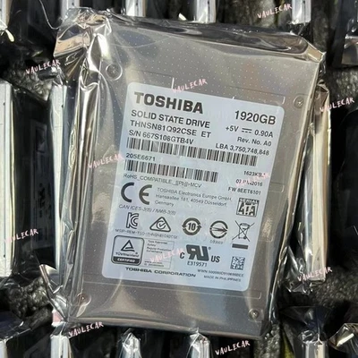 1.92TB SSD TOSHIBA HK4R SATA eMLC THNSN81Q92CSE ET 1920GB Solid State Drive - Image 1 of 4