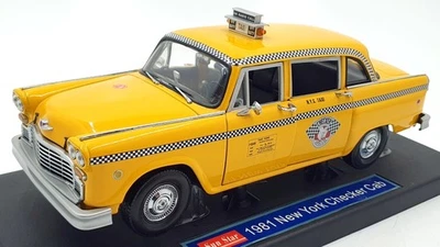 Sun Star 1/18 Scale 2501 - 1981 New York Checker Taxi Cab Yellow - Image 1 of 4